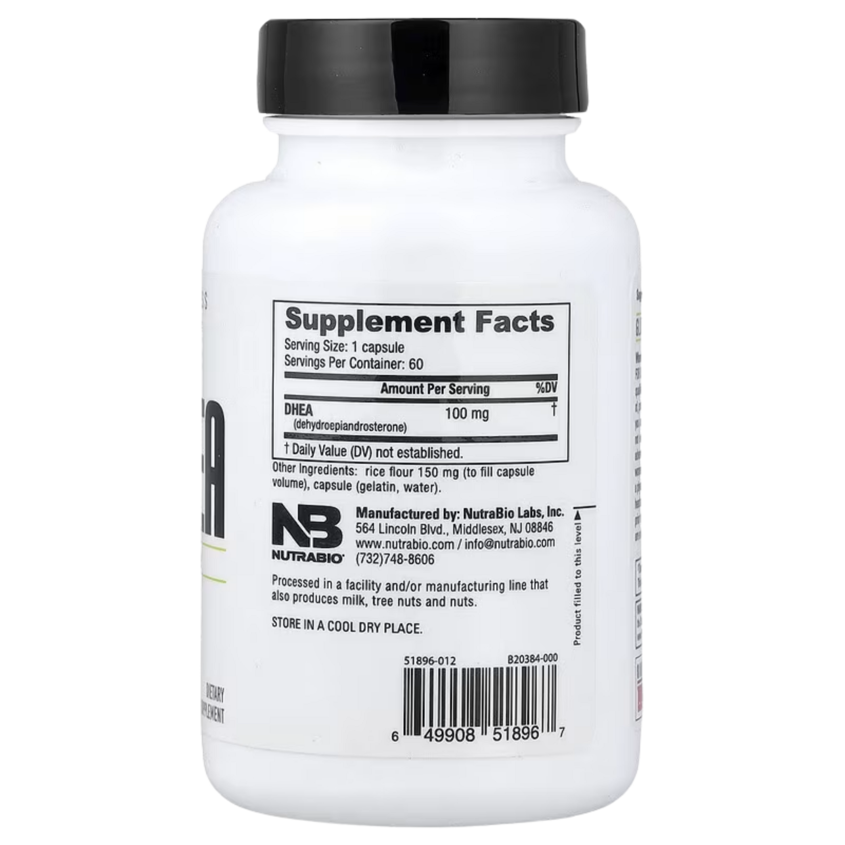 NutraBio Nutrabio DHEA 100