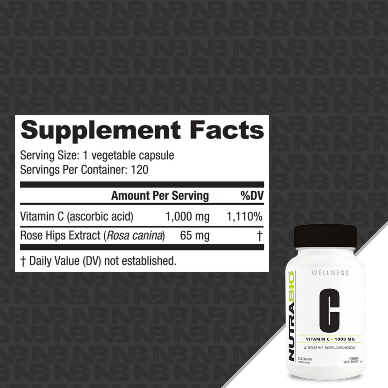NutraBio NutraBio Vitamin C 1,000mg