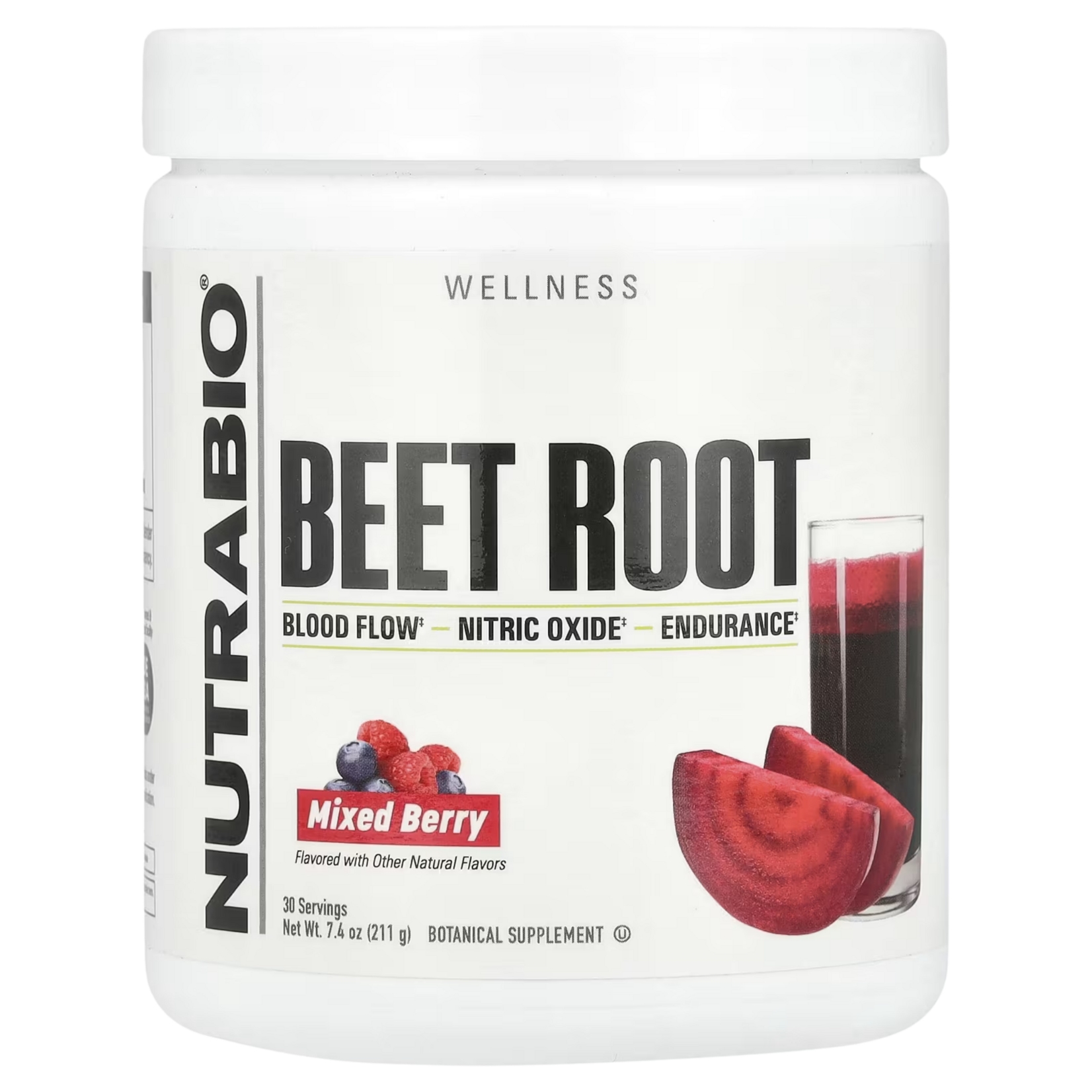 NutraBio NutraBio Beet Root Powder Mixed Berries