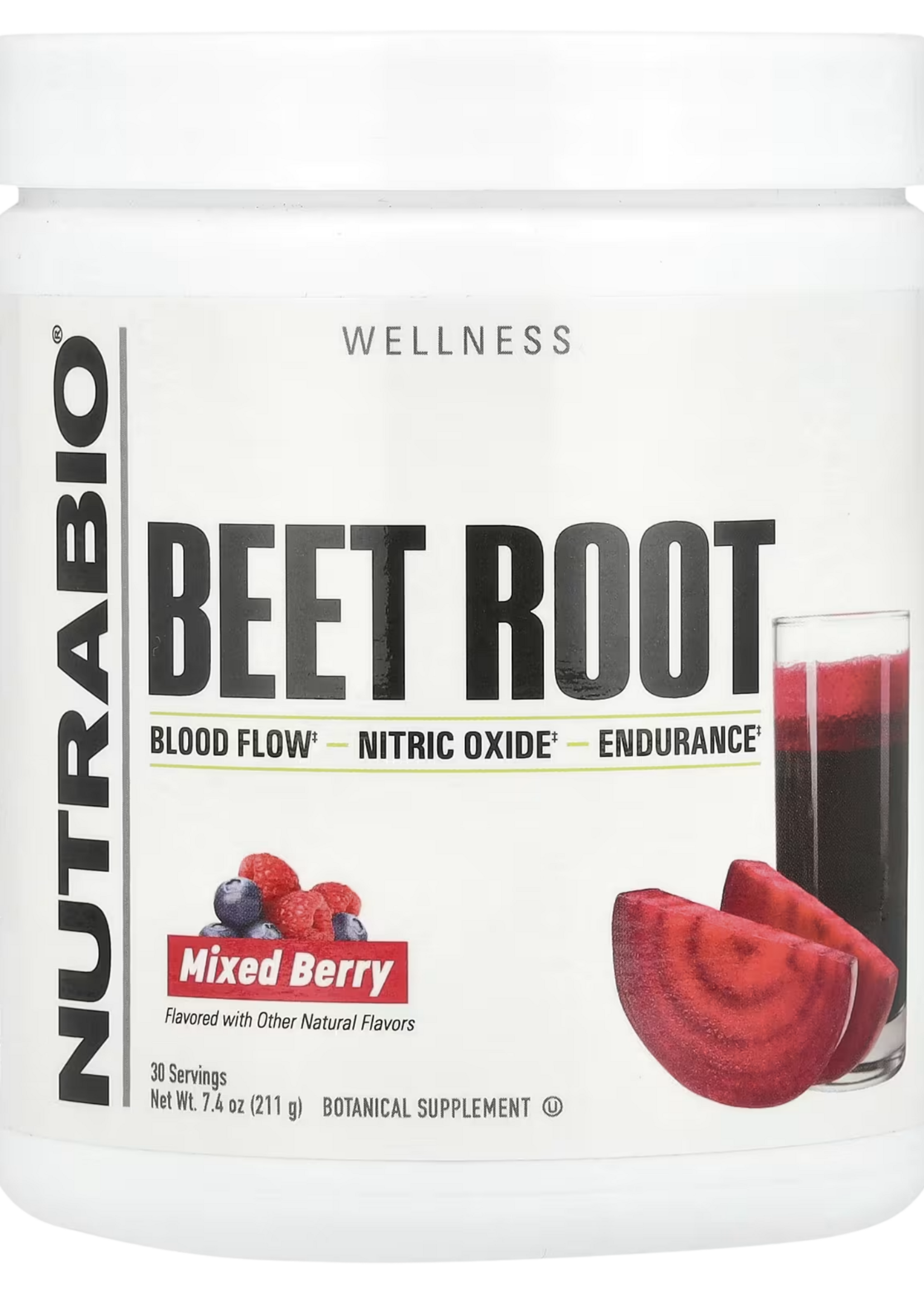 NutraBio NutraBio Beet Root Powder Mixed Berries