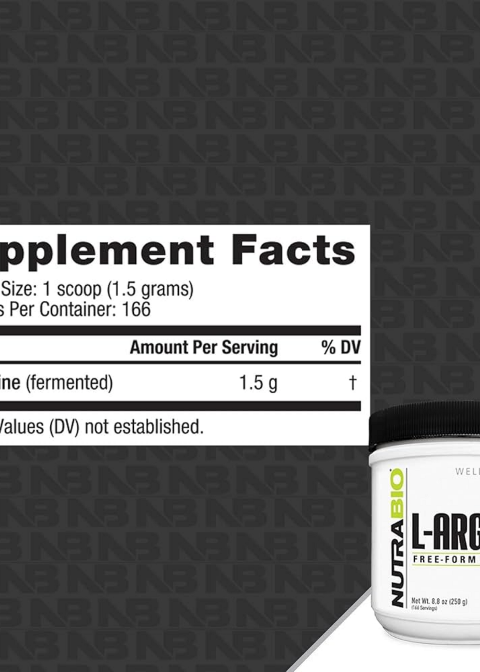 NutraBio NutraBio  L-Arginine 250g