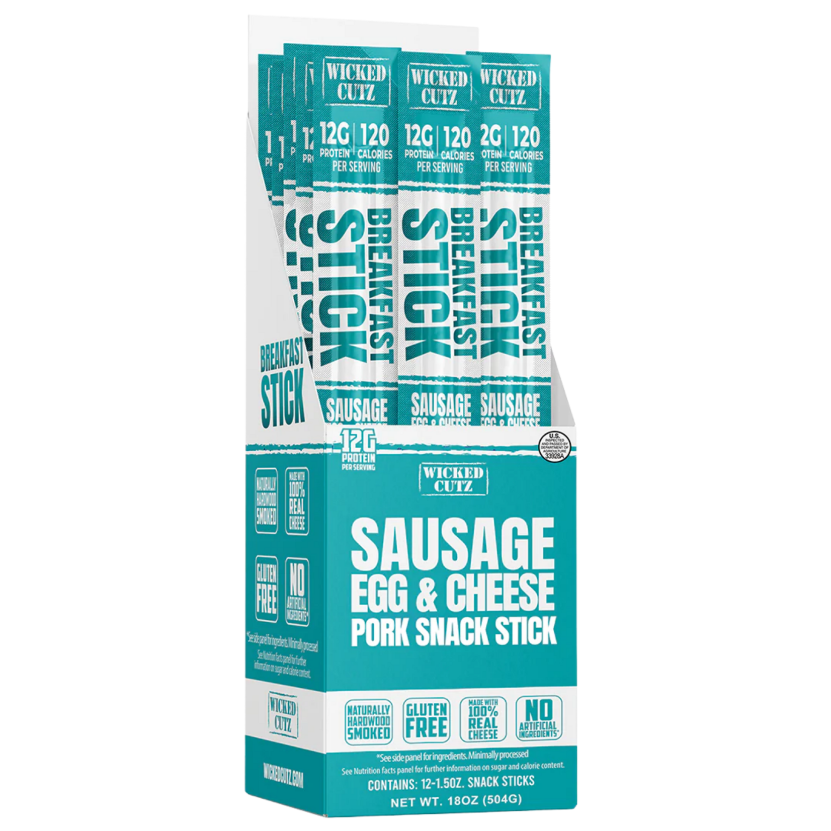Wicked Cutz Sausage, Egg, & Cheese Breakfast Sticks