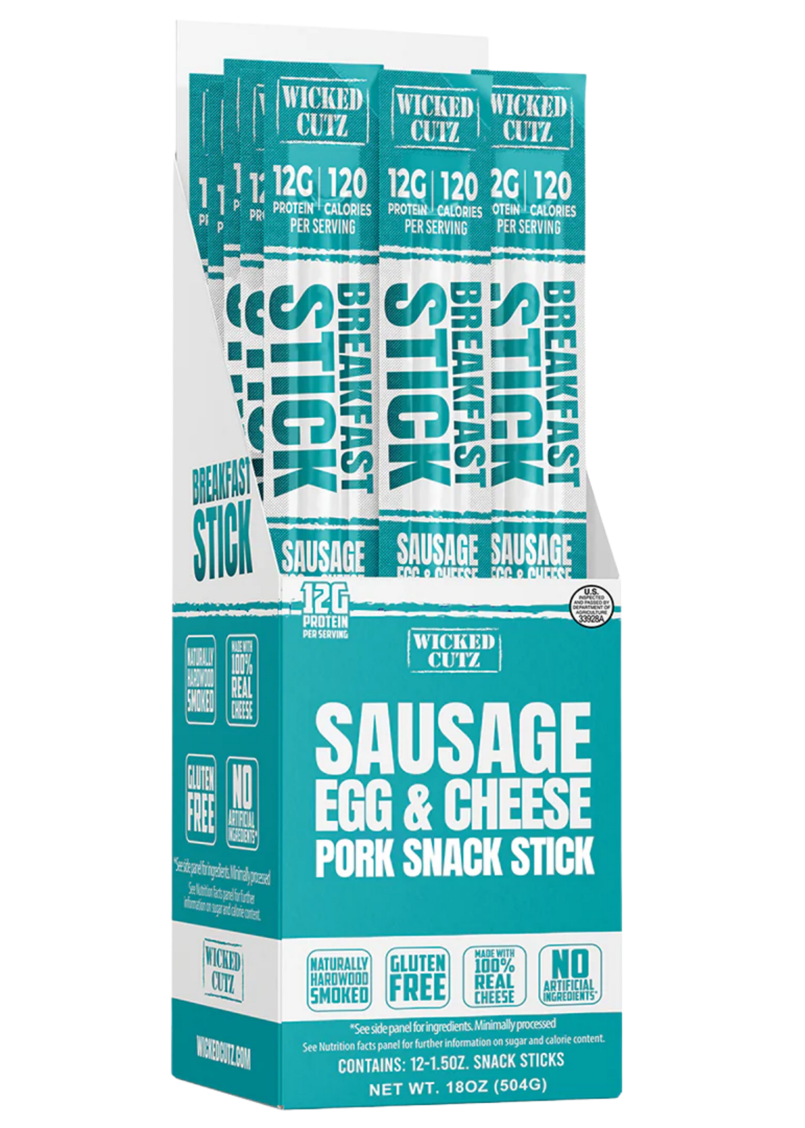 Wicked Cutz Sausage, Egg, & Cheese Breakfast Sticks