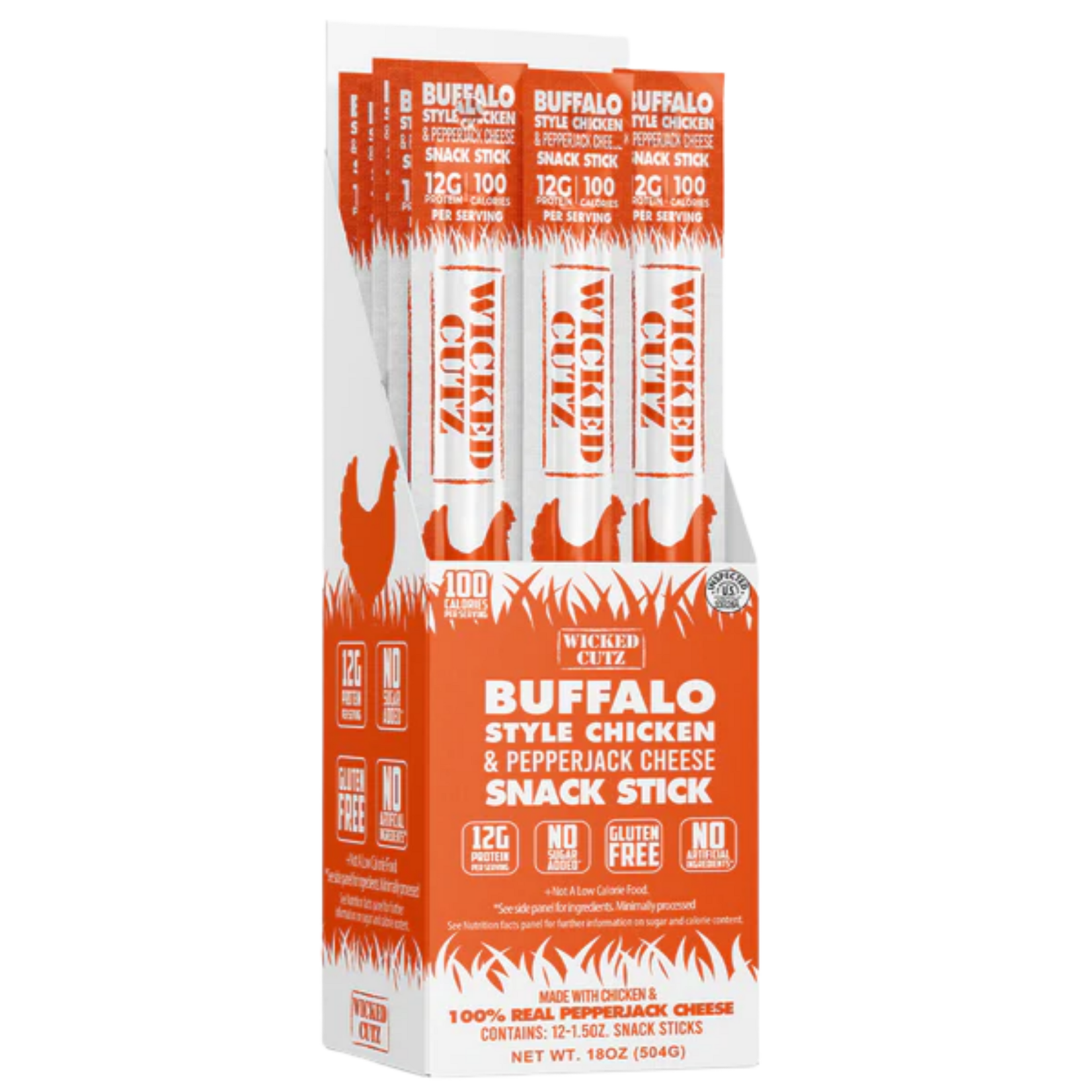 Wicked Cutz Buffalo Chicken & Cheese Sticks