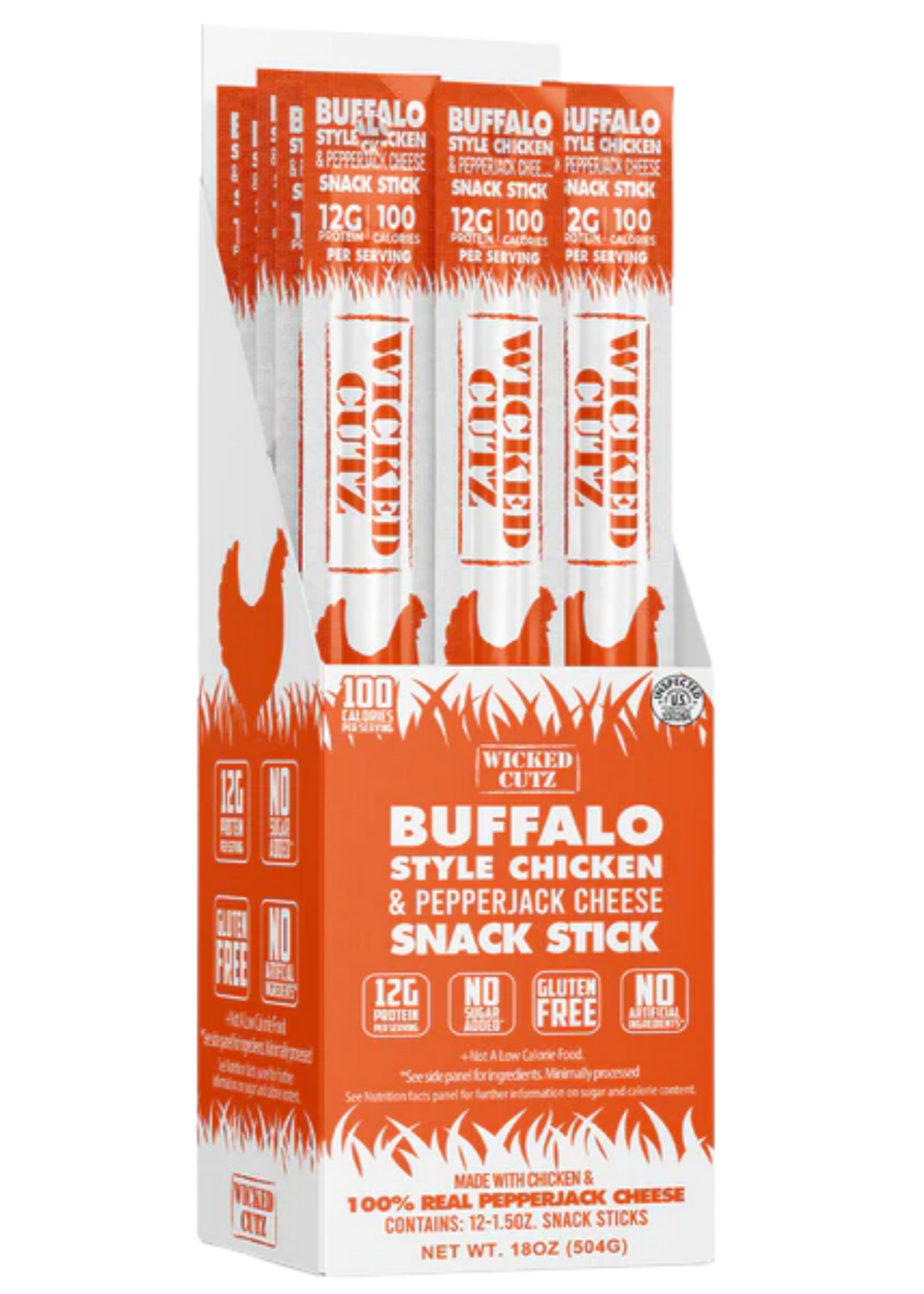 Wicked Cutz Buffalo Chicken & Cheese Sticks
