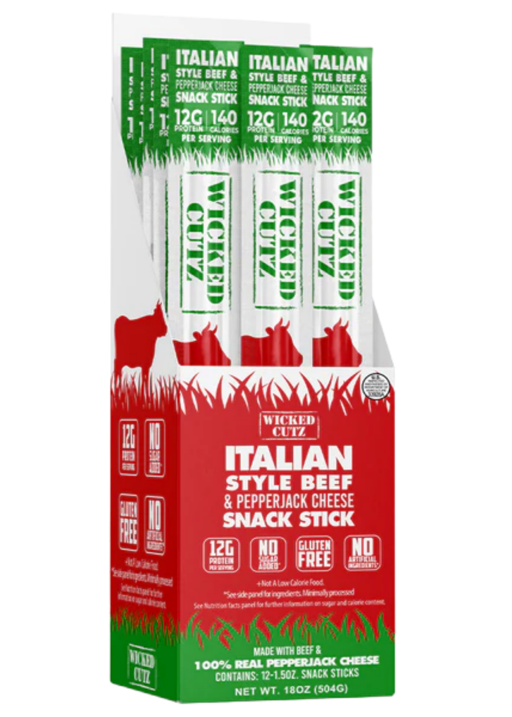 Wicked Cutz Italian Beef & Cheese Sticks