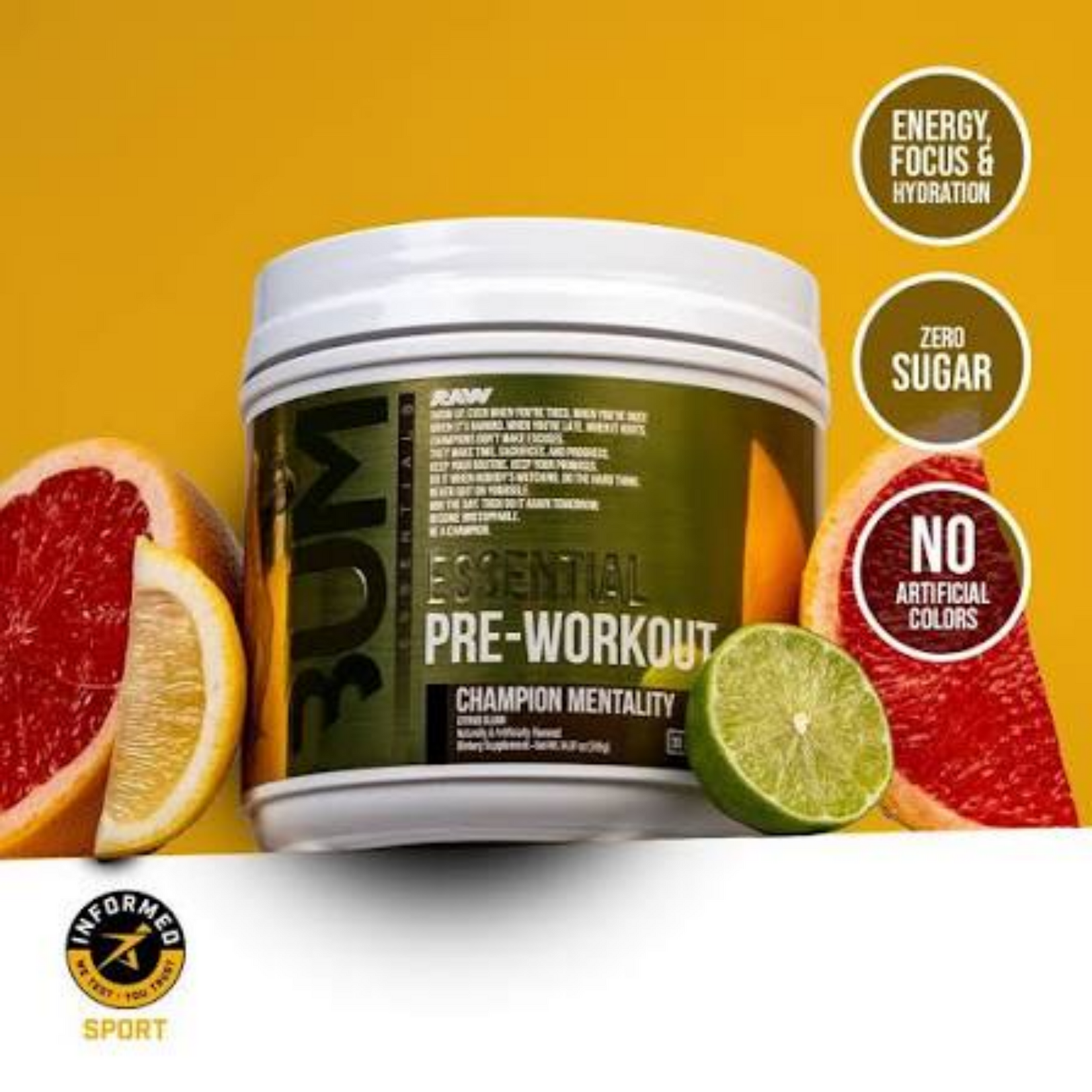 CBUM Essential Charged Pre-workout Champion Mentality