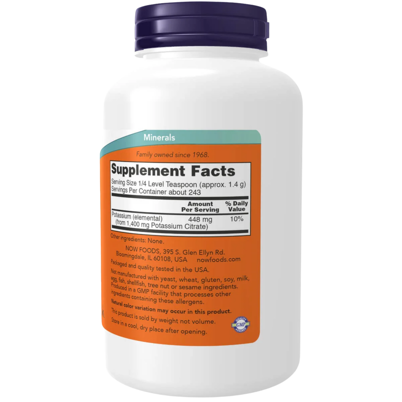 NOW Now Potassium Citrate