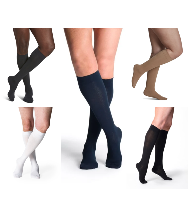 Sigvaris Women's Essential Cotton Knee High Closed Toe
