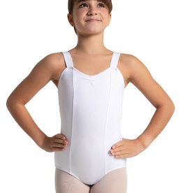 Capezio White Wide Strap Leotard - Girls