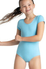 Capezio Light Blue Short Sleeve Leotard - Girls