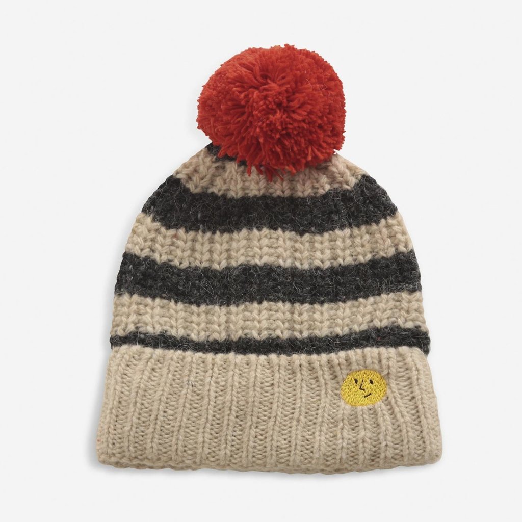 bobo choses  Striped knitted beanie