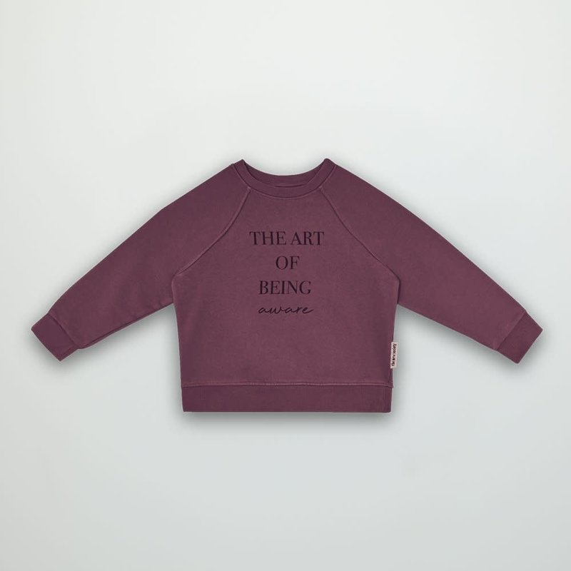 The new society The art of sweater plum