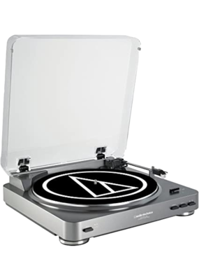 Audio-Technica Fully Automatic Belt-Drive Turntable AT-LP60 Silver