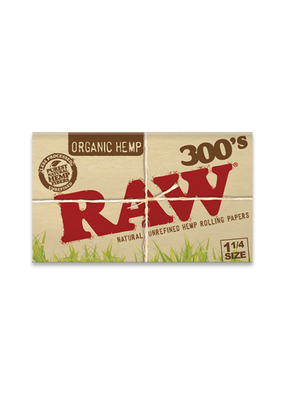 RAW Organic 300s 1 1/4 Rolling Papers