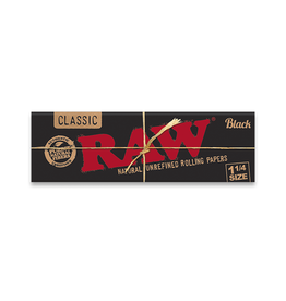RAW Black 1 1/4 Rolling Papers