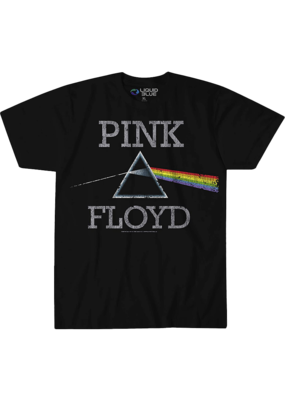 Dark Side Oil Paint Adult Tie Dye Pink Floyd T-Shirt