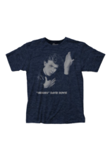David Bowie - Heroes Fitted Heather Navy T-Shirt