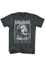 Jimi Hendrix - Kiss the Sky Black Heather T-Shirt