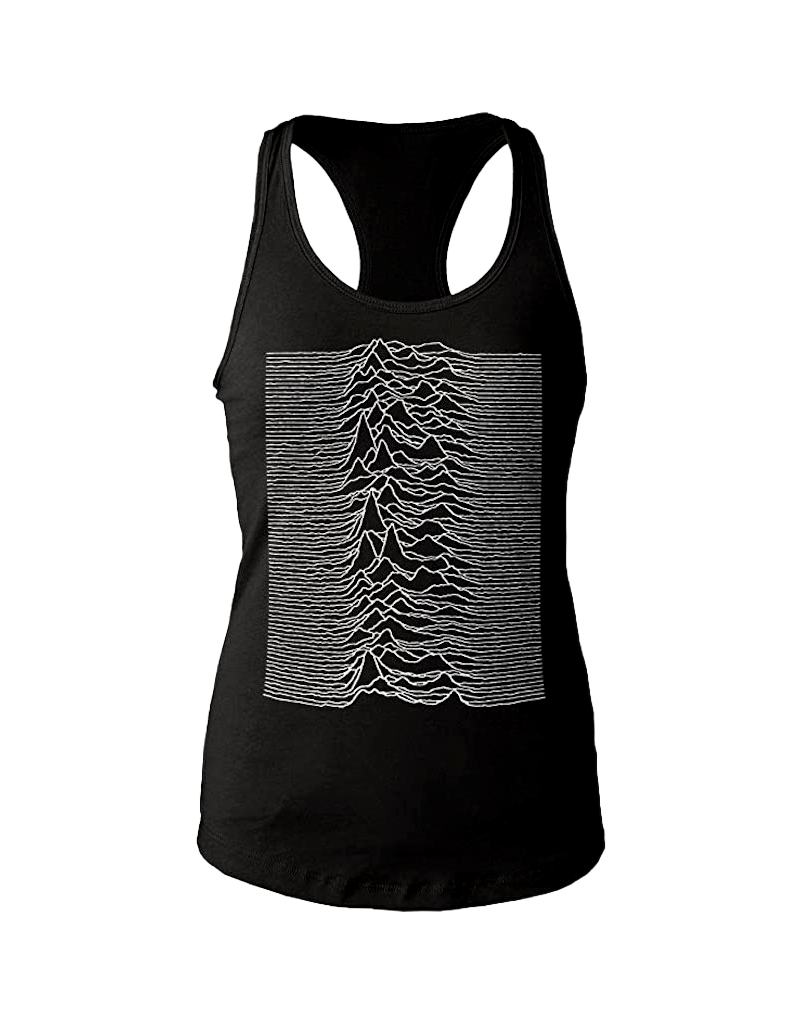 Joy Division Unknown Pleasures Junior Women's Racerback Tank Top