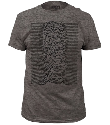 Joy Division - Unknown Pleasures Heather Grey Fitted T-Shirt