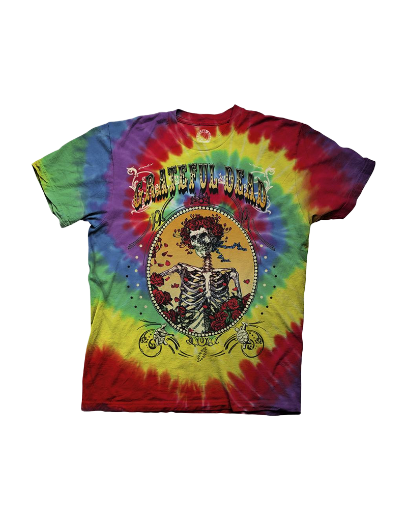 Grateful Dead Spiral Trippy Bears Tie Dye T-shirt