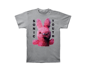 Sonic Youth - Dirty Bunny Grey T-Shirt - Mushroom New Orleans