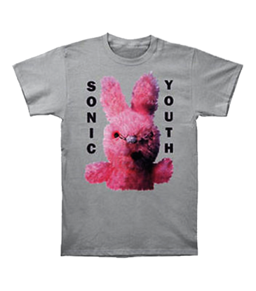 Kung Fu Inc Sonic Youth - Dirty Bunny Grey T-Shirt