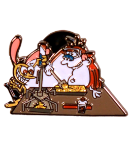 Ren and Stimpy Bhomb Tube Hat Pin / Lapel Pin