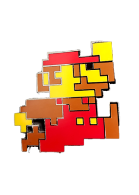 Pixel Mario Hat Pin / Lapel Pin