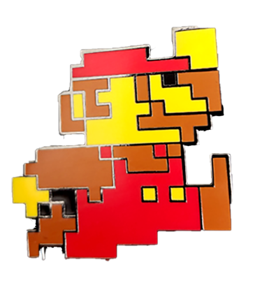 Pixel Mario Hat Pin / Lapel Pin