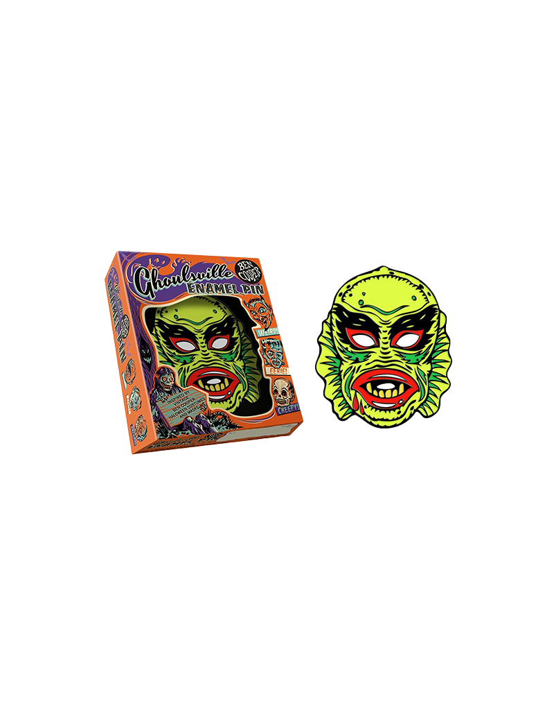 Ben Cooper Ghoulsville Creature Fish Face Enamel Pin Hat pin / Lapel Pin