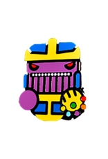 Cute Infinity Wars Thanos Face Hat Pin / Lapel Pin