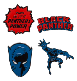 Black Panther Set Hat Pin / Lapel Pin