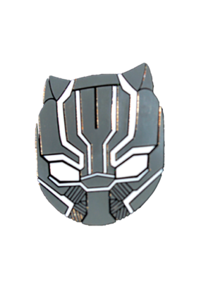 Black Panther Face Hat Pin / Lapel Pin