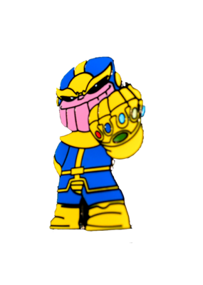 Infinity Wars Thanos Standing Fist Hat Pin / Lapel Pin