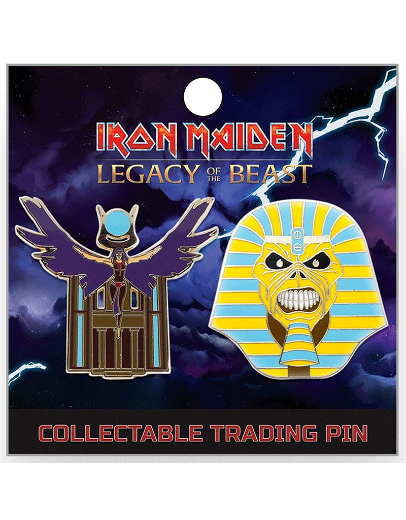 Iron Maiden Legacy Of The Beast Pharoah Set Hat Pin / Lapel Pin