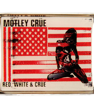 Motley Crue Red White And Crue Hat Pin/ Lapel Pin
