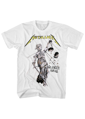 Metallica - And Justice for All White T-Shirt