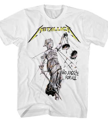 Metallica - And Justice for All White T-Shirt
