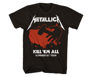 Metallica - Kill 'Em All Summer 83' Tour T-Shirt - Mushroom New