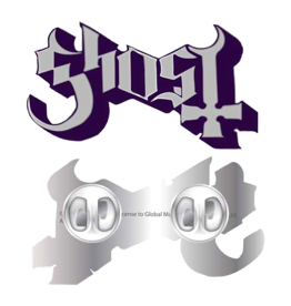 Ghost Logo Enamel Pin Hat Pin / Lapel Pin