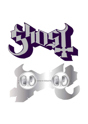 Ghost Logo Enamel Pin Hat Pin / Lapel Pin