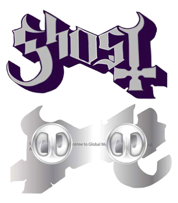 Ghost Logo Enamel Pin Hat Pin / Lapel Pin