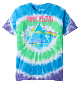 Pink Floyd - Dark Side Oil Paint Tie Dye T-Shirt