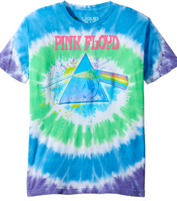 Pink Floyd - Dark Side Oil Paint Tie Dye T-Shirt