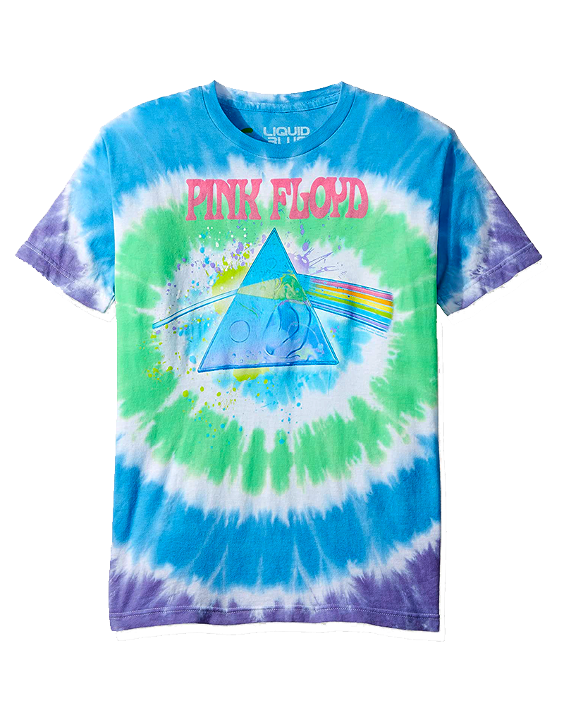 Pink Floyd - Dark Side Oil Paint Tie Dye T-Shirt