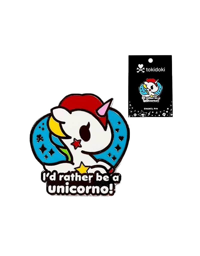 Tokidoki Stellina I'd Rather Be A Unicorn Hat Pin / Lapel Pin