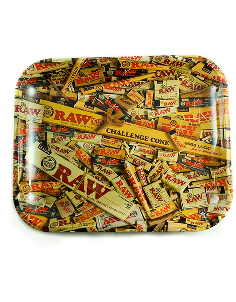 RAW Mix Rolling Paper Metal Rolling Tray
