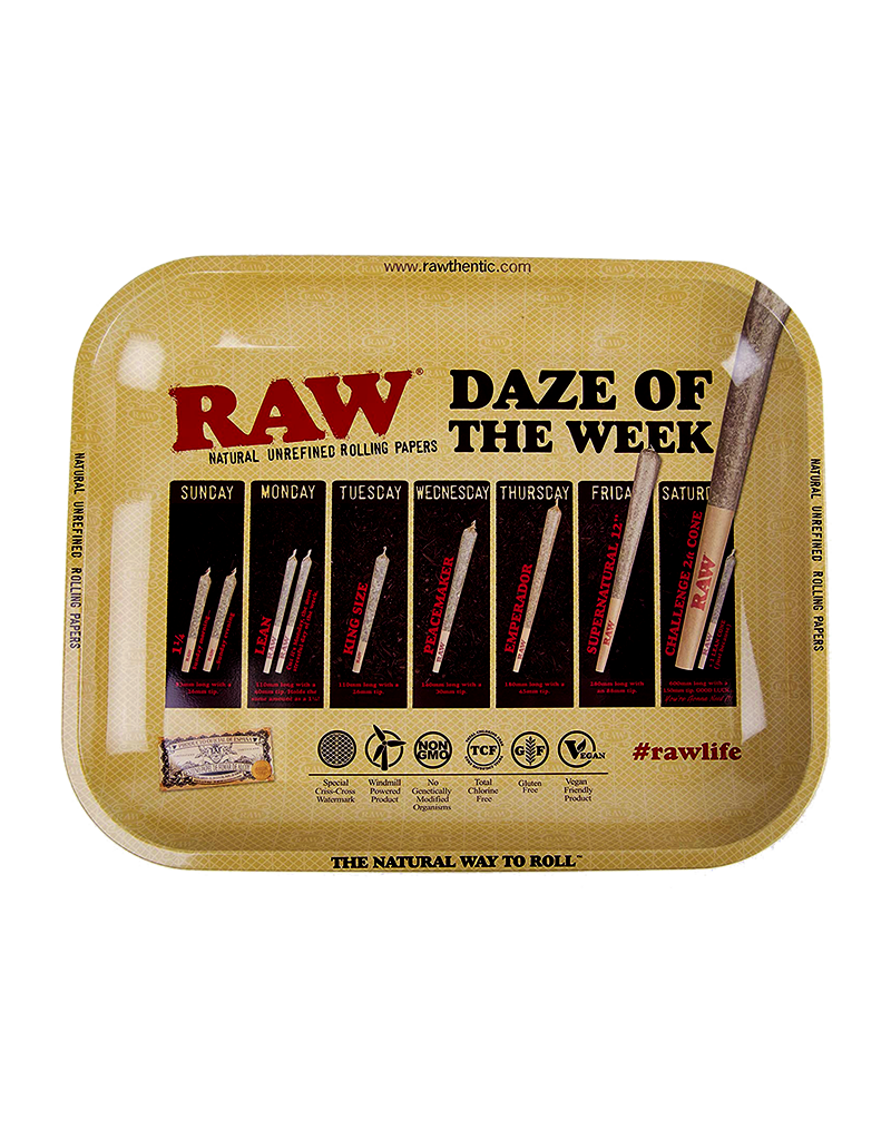 RAW Daze of the Week Rolling Tray Large